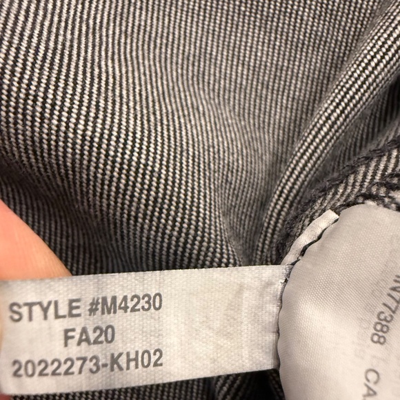 Madewell Oversized Jean Jacket Womens L  Black Lunar Wash 100% Cotton - Picture 5 of 5